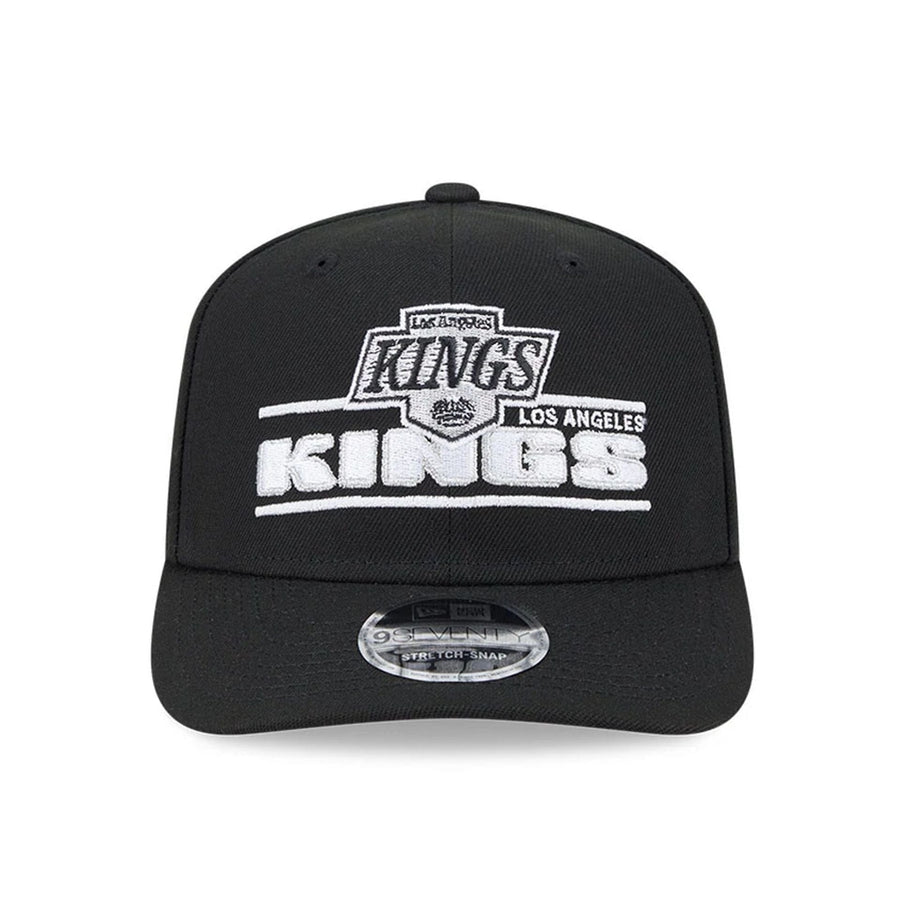 This is a LA Kings NHL Stated Black 9SEVENTY Stretch Snap Adjustable Cap 3