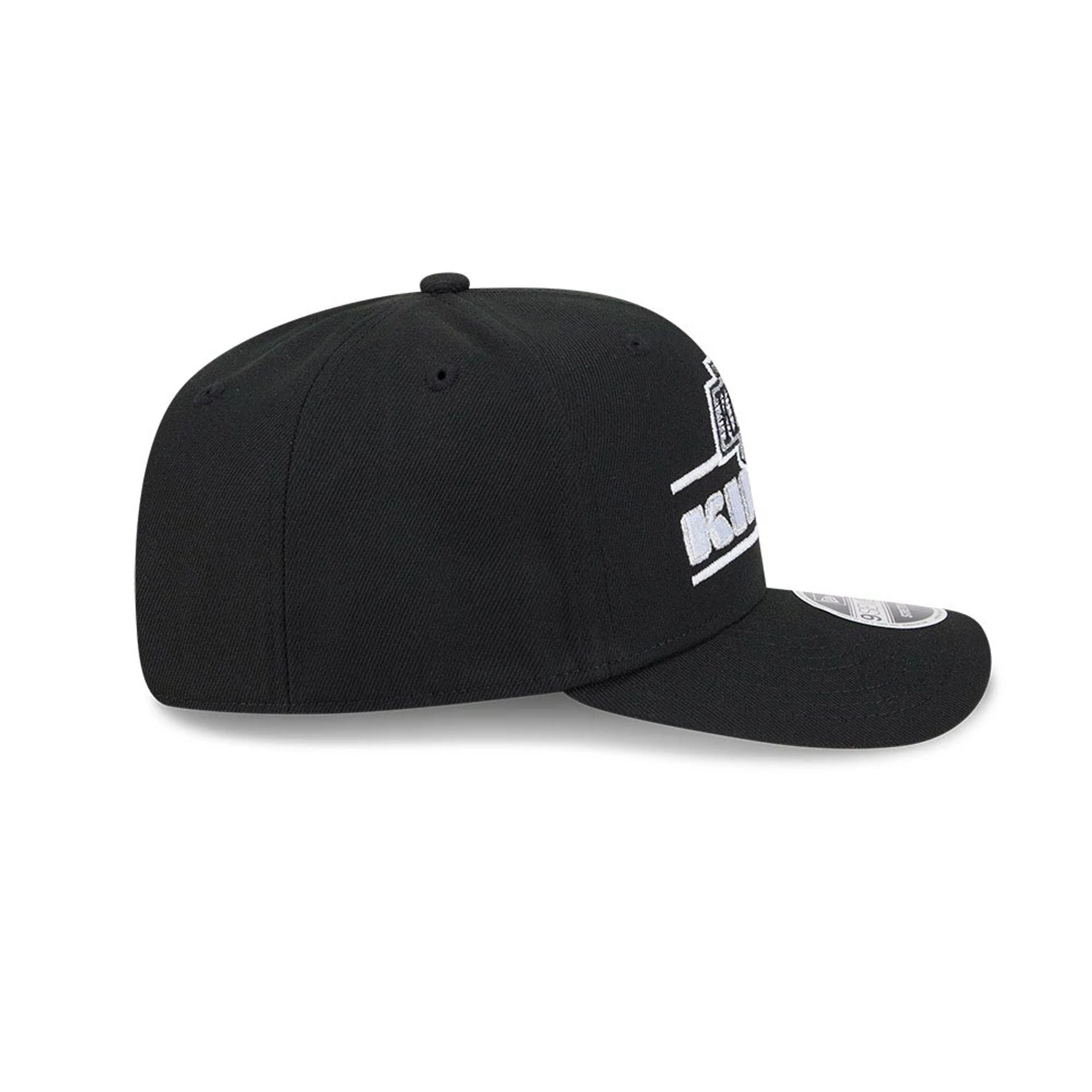 This is a LA Kings NHL Stated Black 9SEVENTY Stretch Snap Adjustable Cap 6