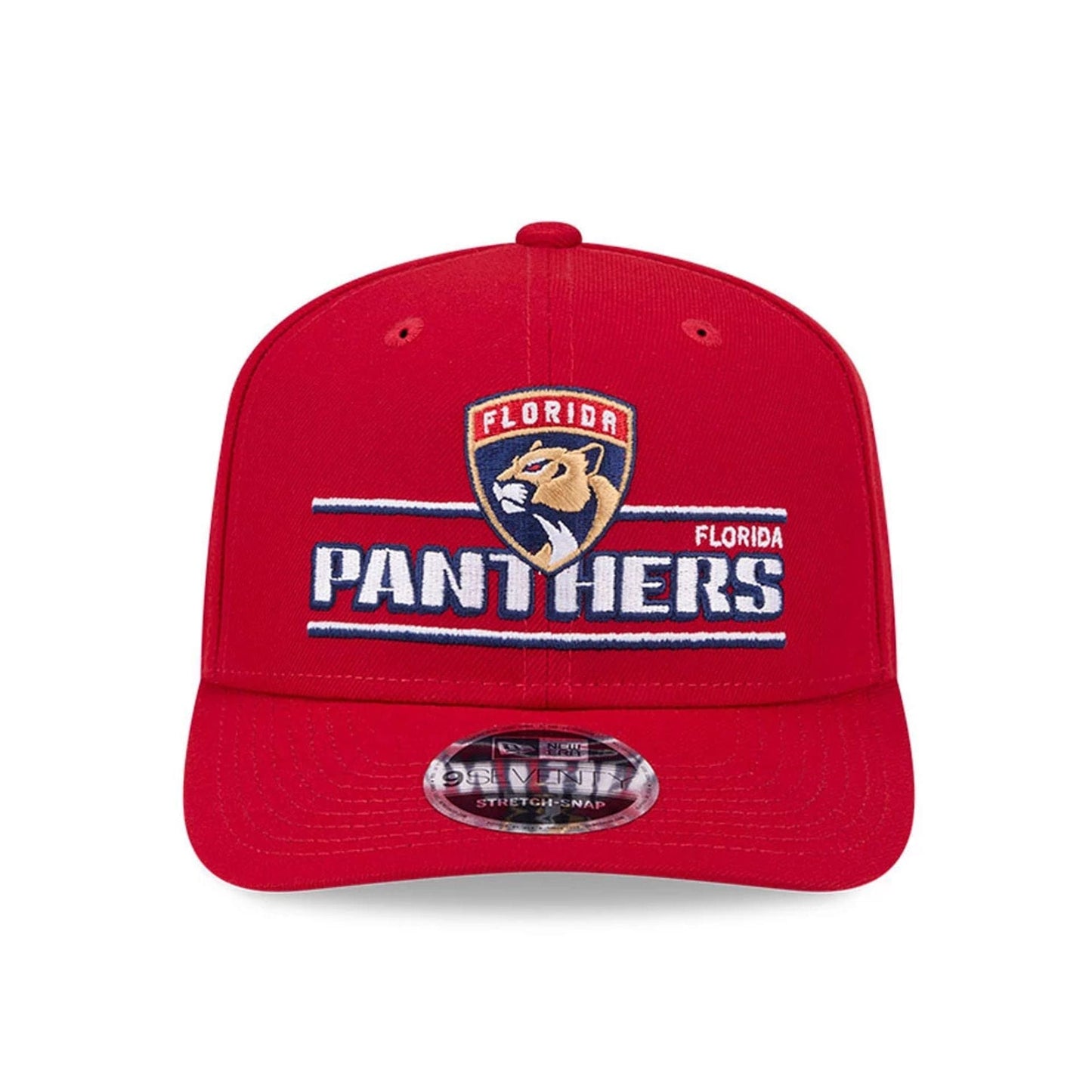 This is a Florida Panthers NHL Stated Red 9SEVENTY Stretch Snap Adjustable Cap 3