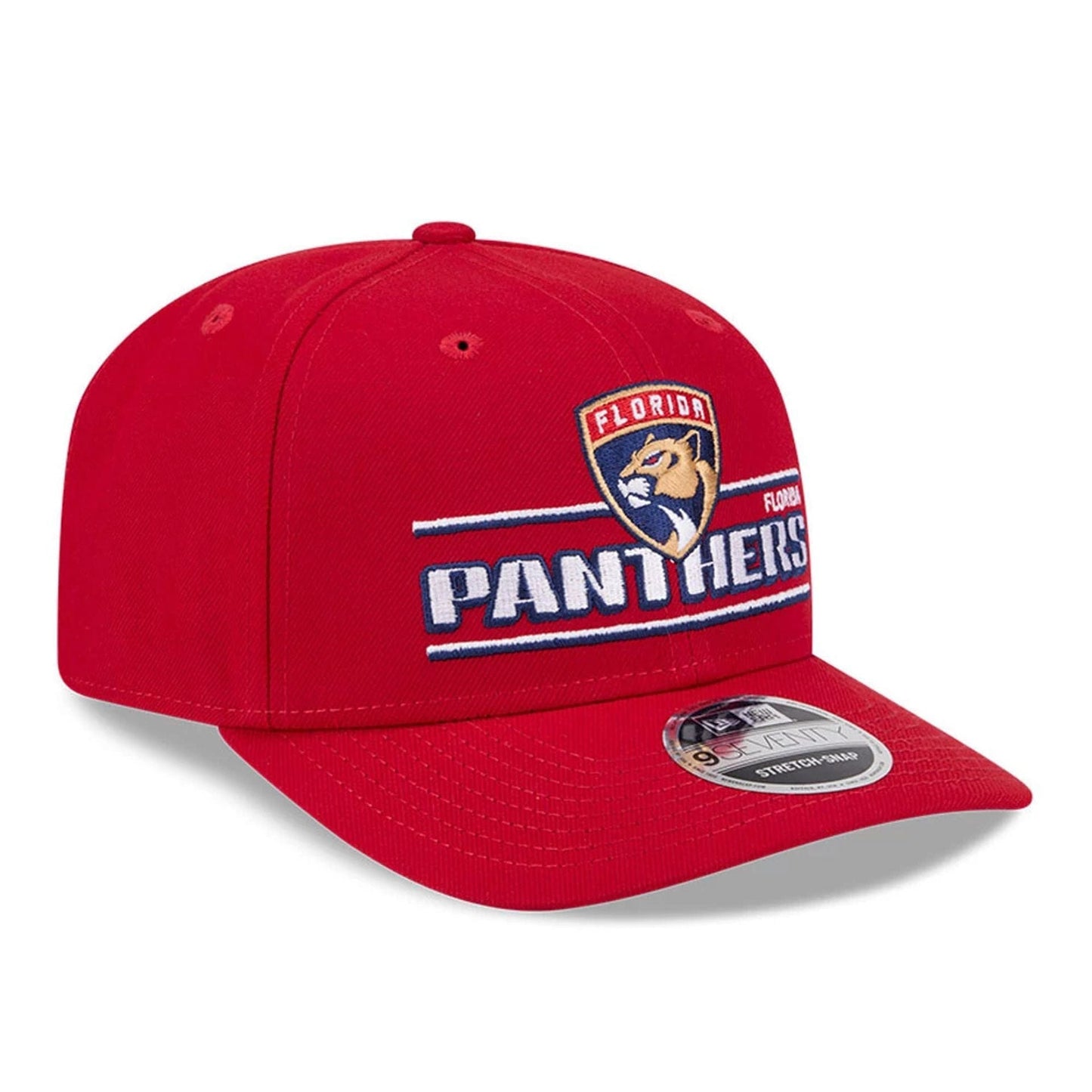 This is a Florida Panthers NHL Stated Red 9SEVENTY Stretch Snap Adjustable Cap 4