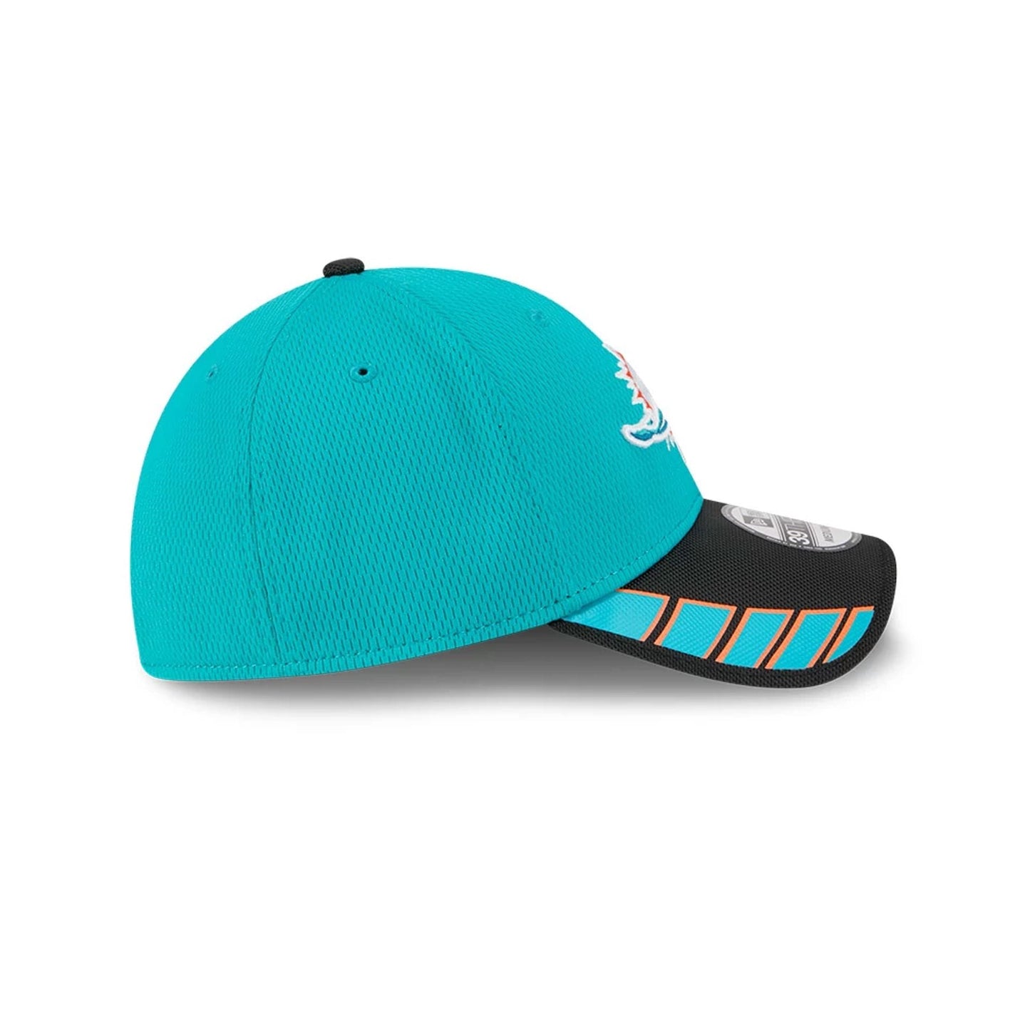 This is a Miami Dolphins NFL Visor Hit Turquoise 39THIRTY Stretch Fit Cap 6