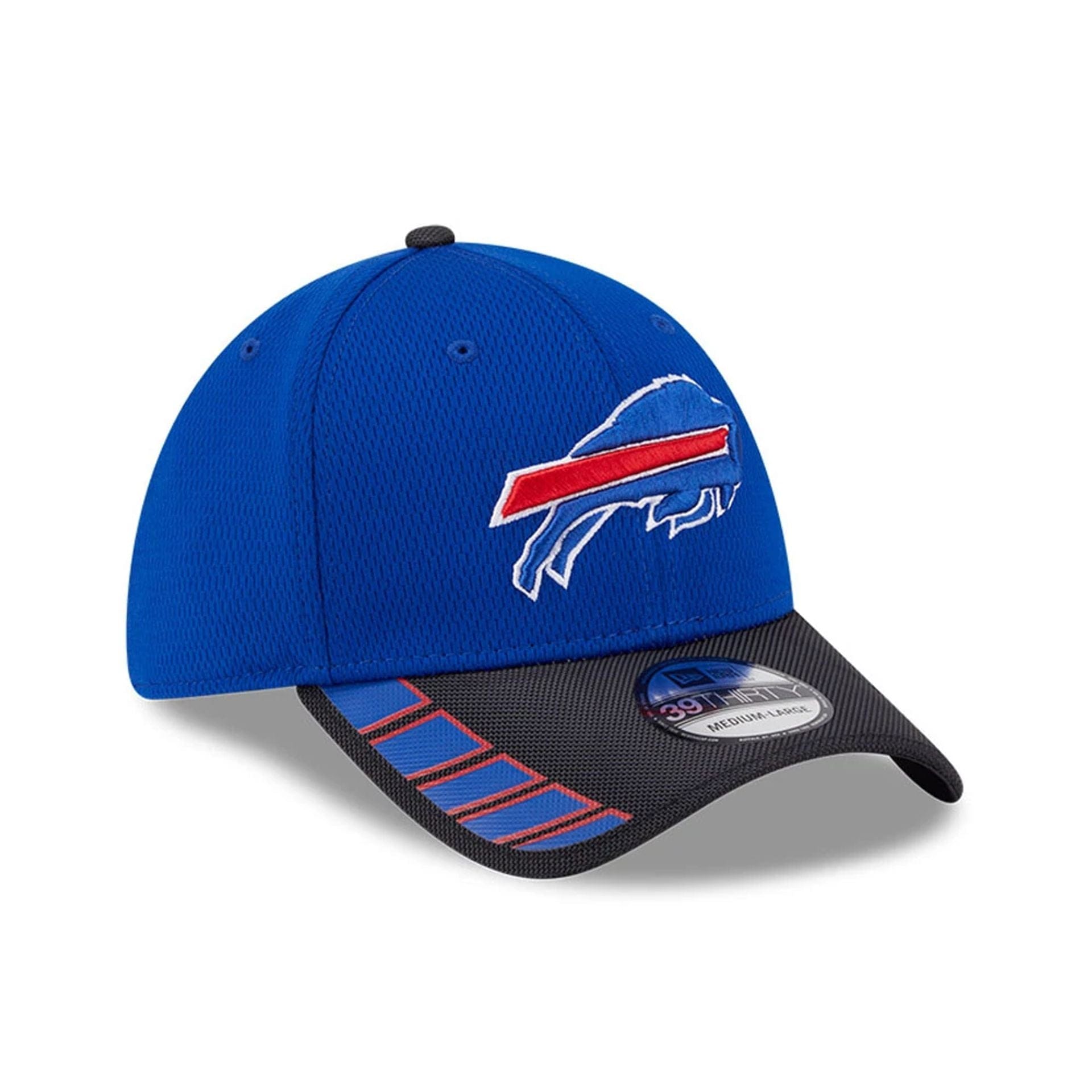 This is a Buffalo Bills NFL Visor Hit Blue 39THIRTY Stretch Fit Cap 3