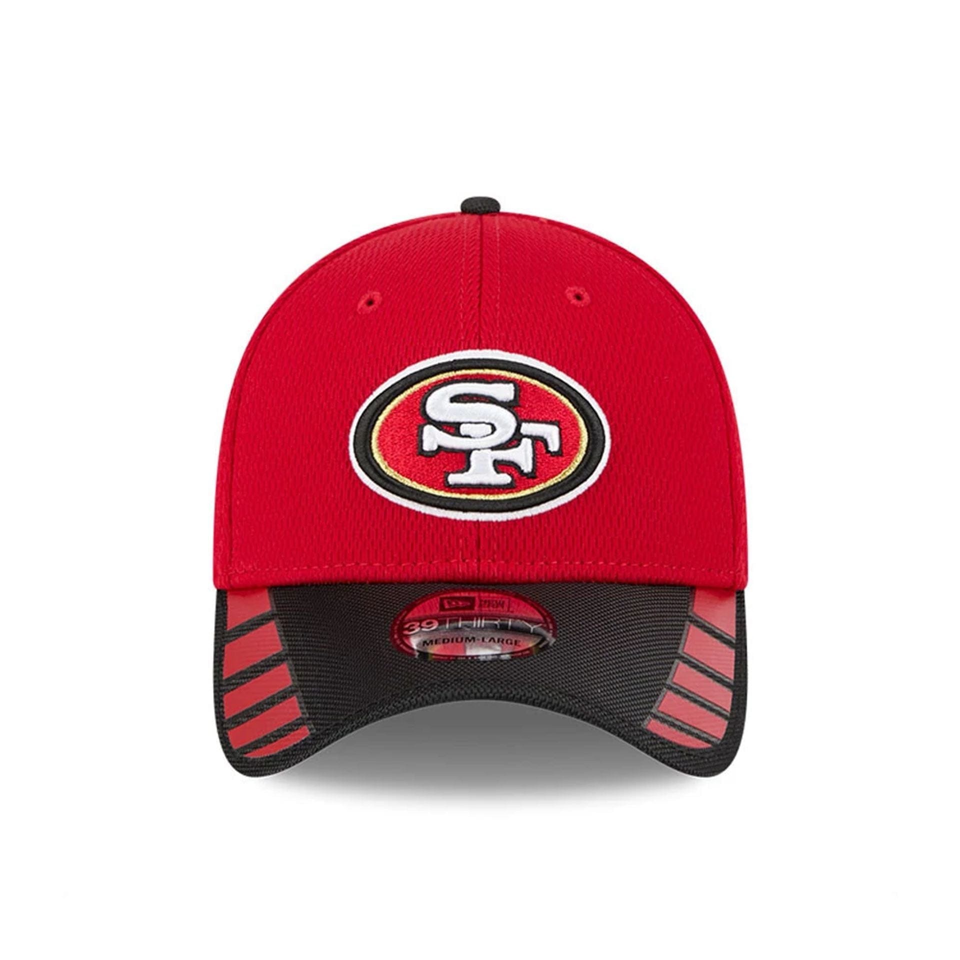 This is a San Francisco 49ers NFL Visor Hit Red 39THIRTY Stretch Fit Cap 2