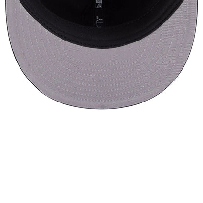 This is a LA Dodgers MLB Plaid Black Retro Crown 9FIFTY Snapback Adjustable Cap 2