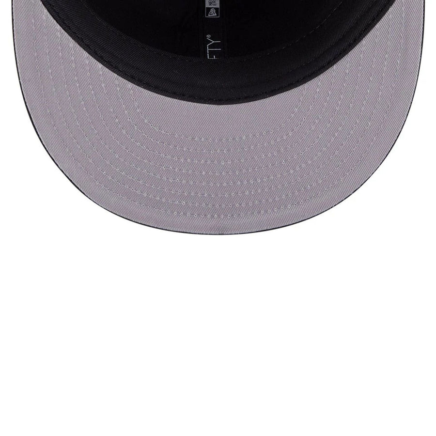 This is a LA Dodgers MLB Plaid Black Retro Crown 9FIFTY Snapback Adjustable Cap 2