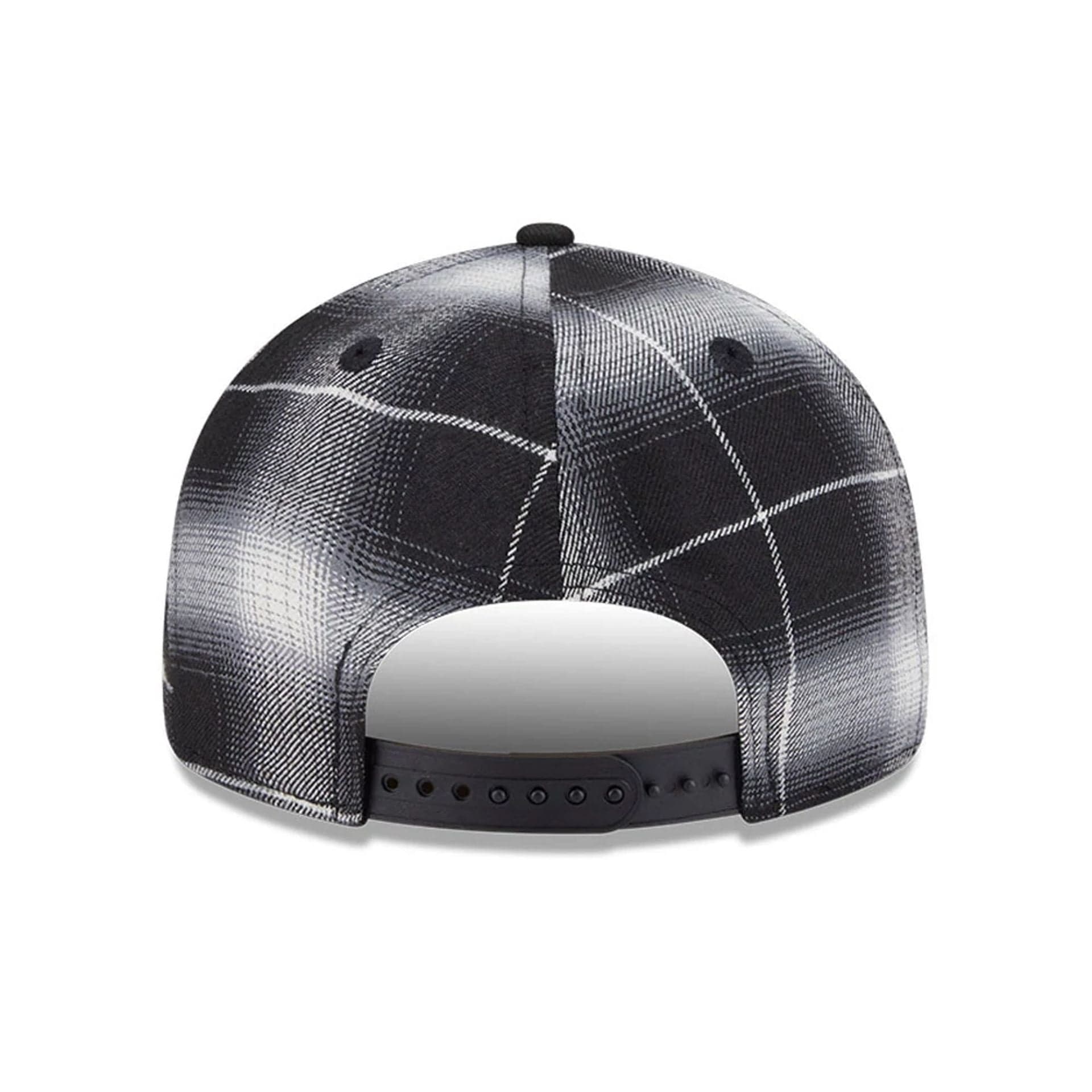 This is a LA Dodgers MLB Plaid Black Retro Crown 9FIFTY Snapback Adjustable Cap 7