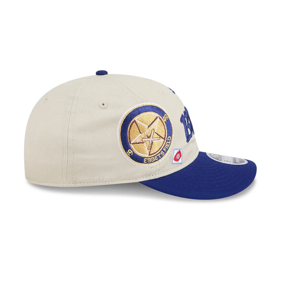 This is a Brooklyn Dodgers MLB Scatter Cream Retro Crown 9FIFTY Adjustable Cap 6