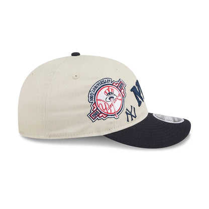 This is a New York Yankees MLB Scatter Cream Retro Crown 9FIFTY Adjustable Cap 6