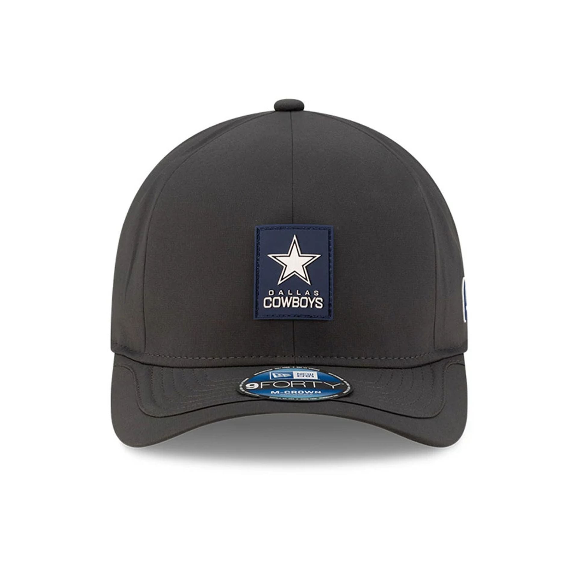 This is a Dallas Cowboys NFL Sideline 2025 Charcoal 9FORTY M-Crown Adjustable Cap 3