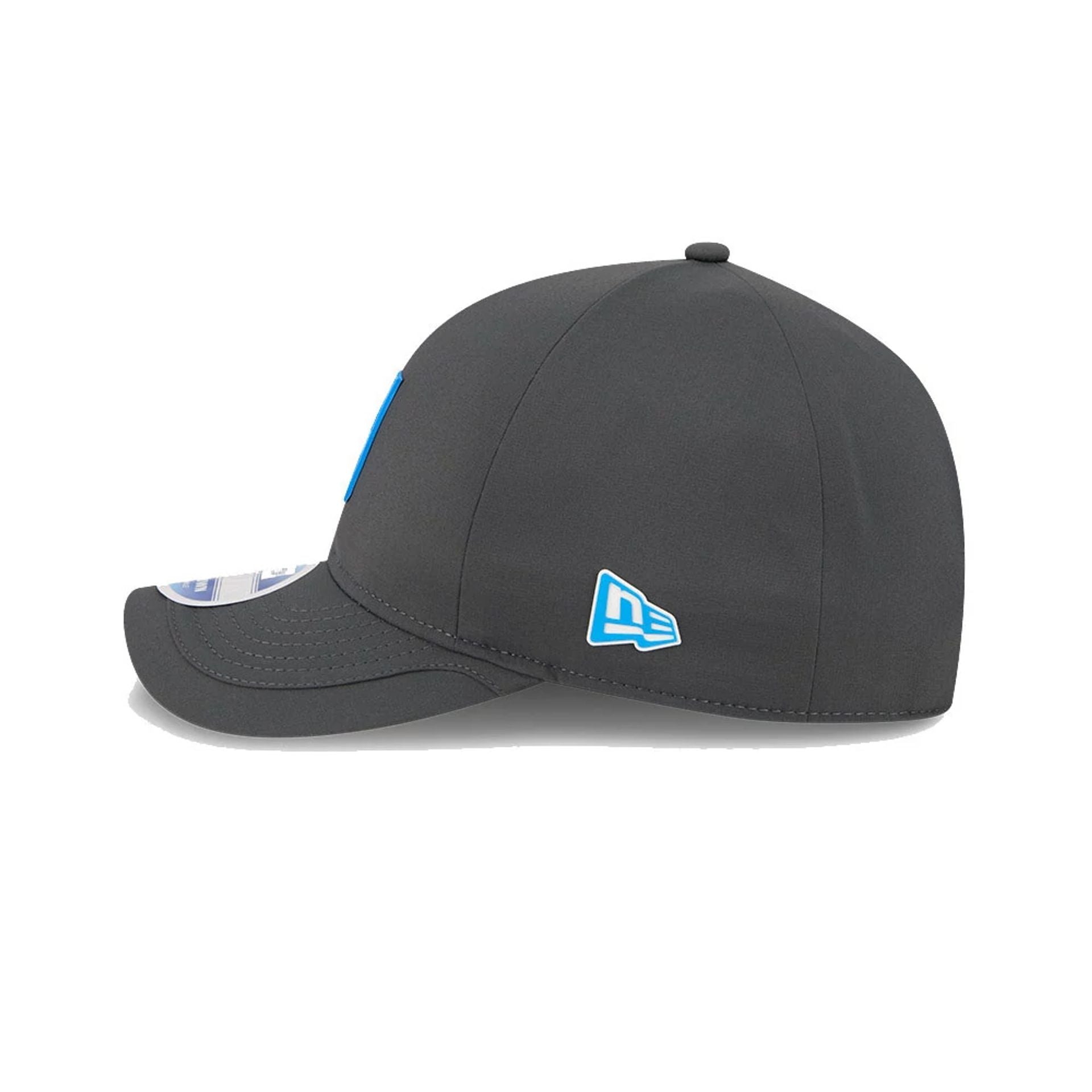This is a Detroit Lions NFL Sideline 2025 Charcoal 9FORTY M-Crown Adjustable Cap 5