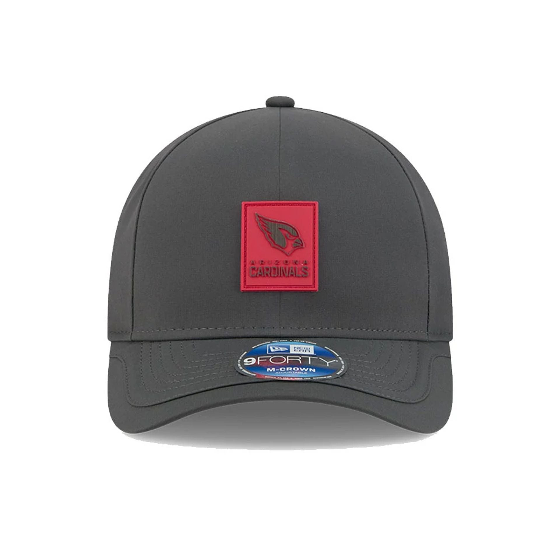 This is a Arizona Cardinals NFL Sideline 2025 Charcoal 9FORTY M-Crown Adjustable Cap 3