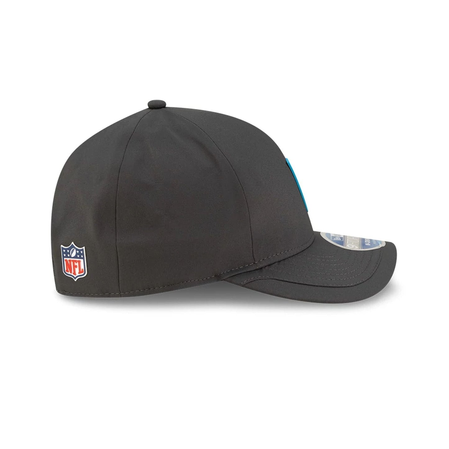 This is a Carolina Panthers NFL Sideline 2025 Charcoal 9FORTY M-Crown Adjustable Cap 6