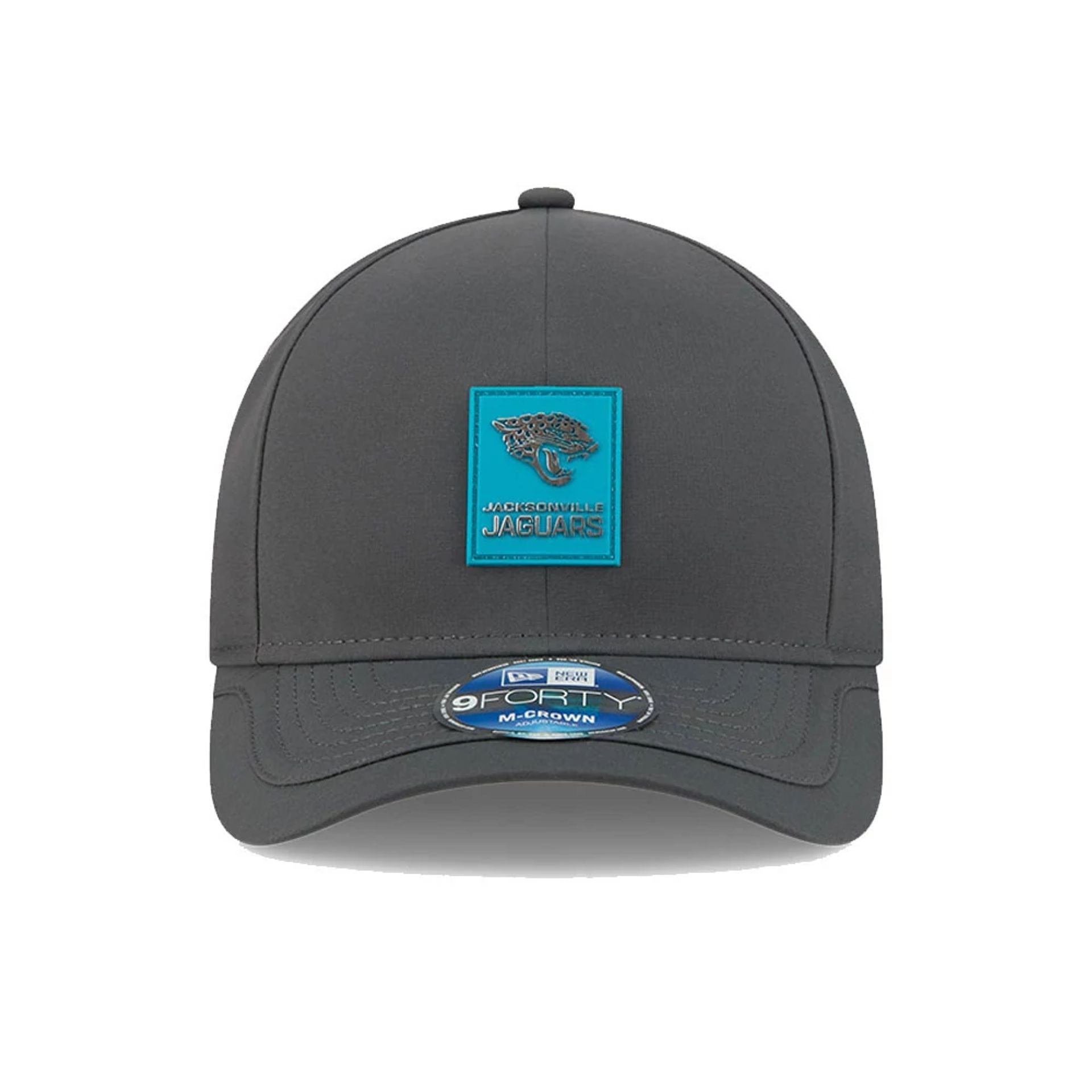 This is a Jacksonville Jaguars NFL Sideline 2025 Charcoal 9FORTY M-Crown Adjustable Cap 3
