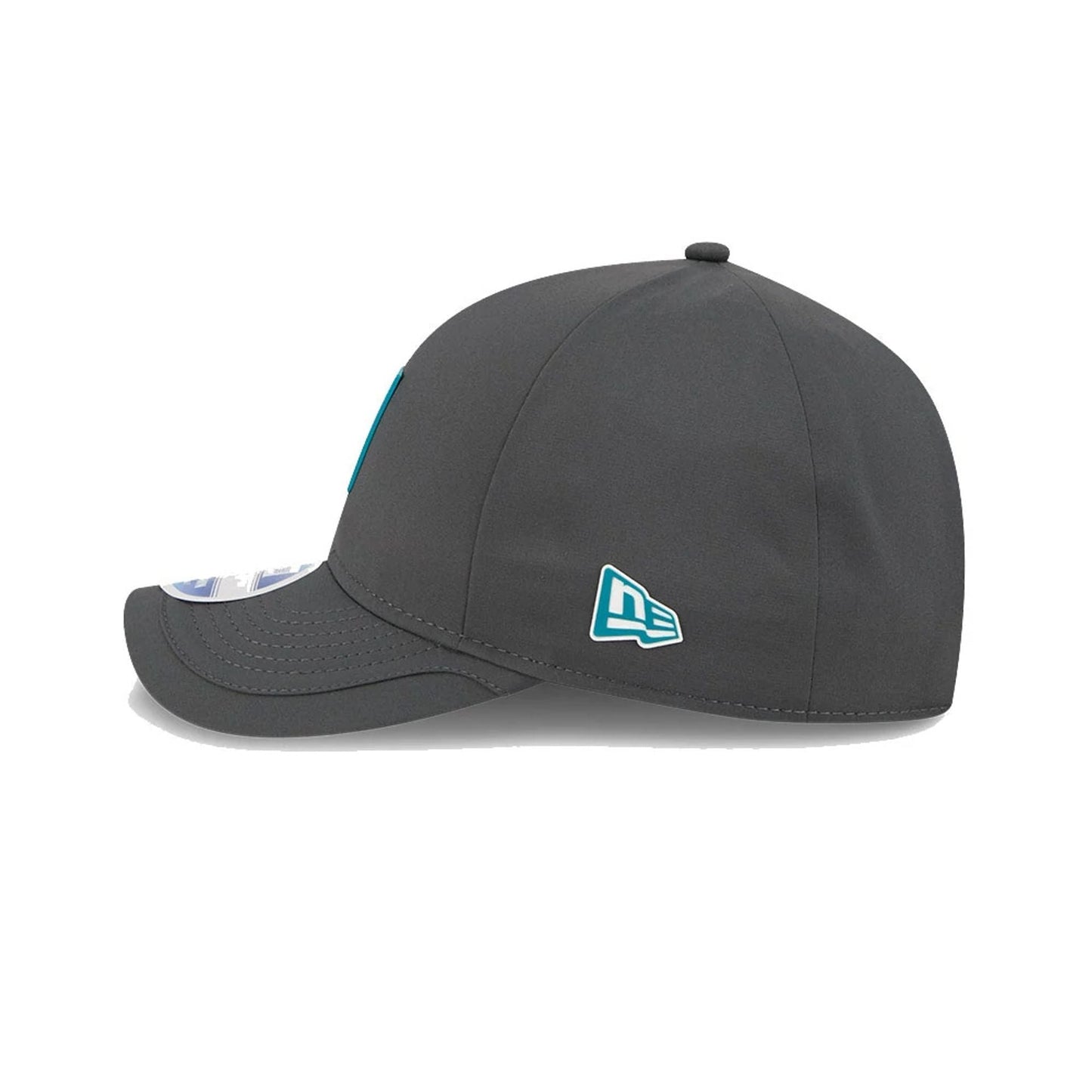 This is a Jacksonville Jaguars NFL Sideline 2025 Charcoal 9FORTY M-Crown Adjustable Cap 5