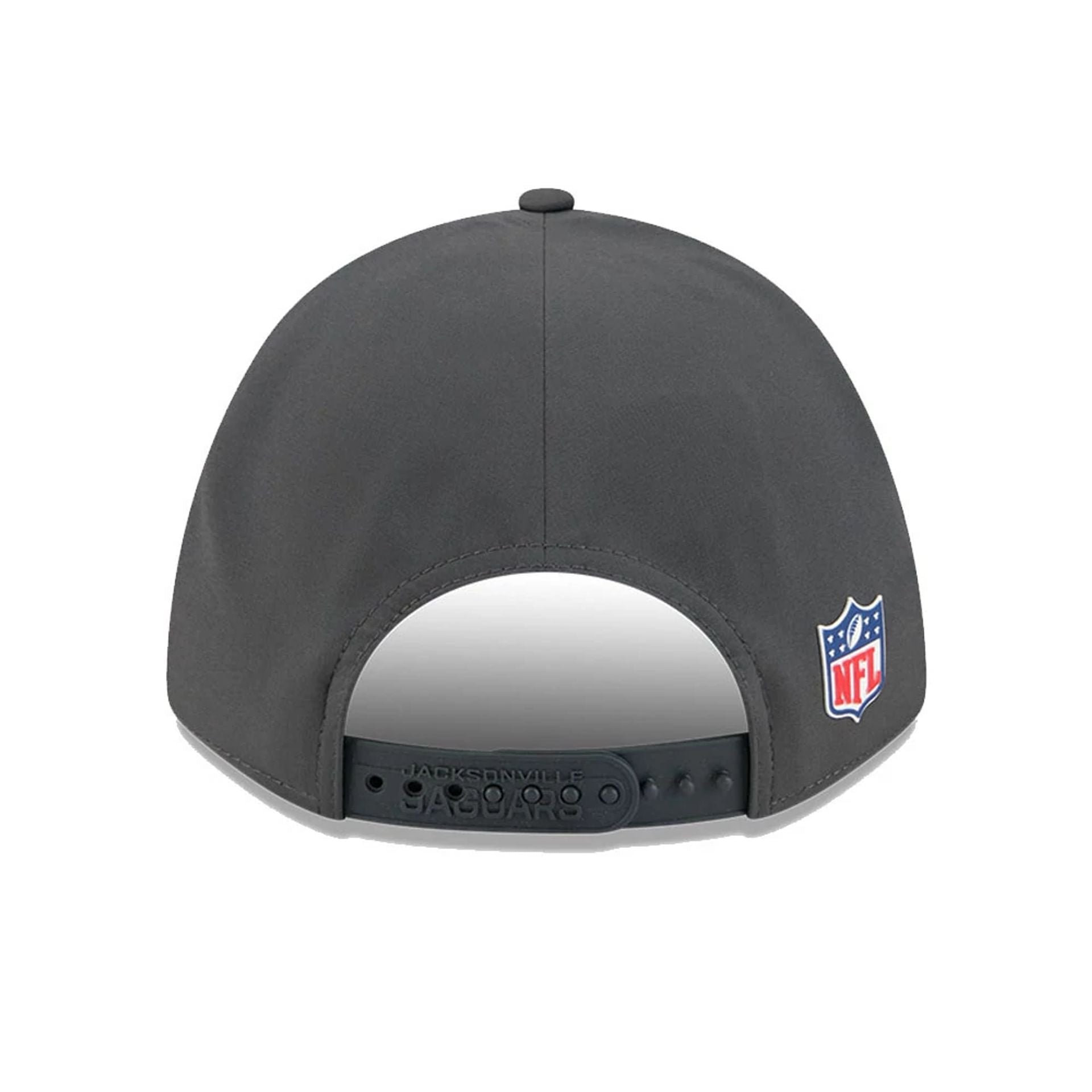 This is a Jacksonville Jaguars NFL Sideline 2025 Charcoal 9FORTY M-Crown Adjustable Cap 7