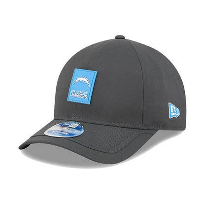 This is a LA Chargers NFL Sideline 2025 Charcoal 9FORTY M-Crown Adjustable Cap 1