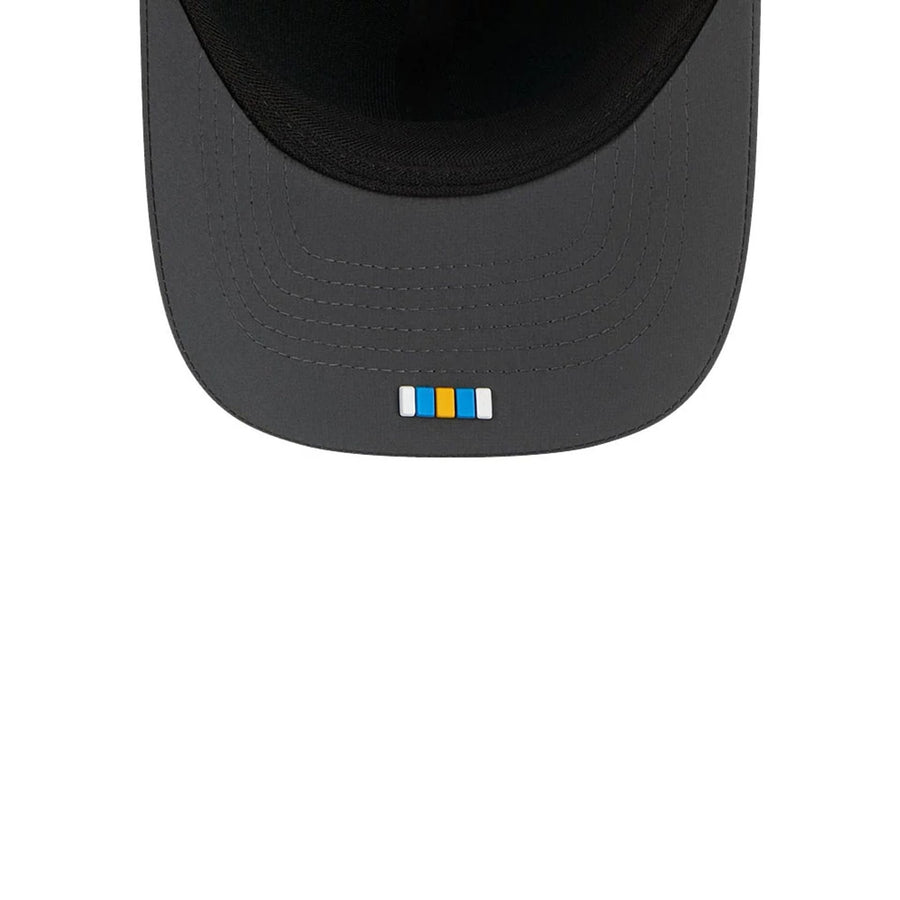 This is a LA Chargers NFL Sideline 2025 Charcoal 9FORTY M-Crown Adjustable Cap 2