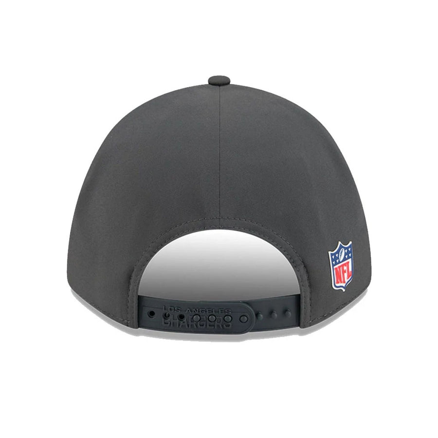 This is a LA Chargers NFL Sideline 2025 Charcoal 9FORTY M-Crown Adjustable Cap 7