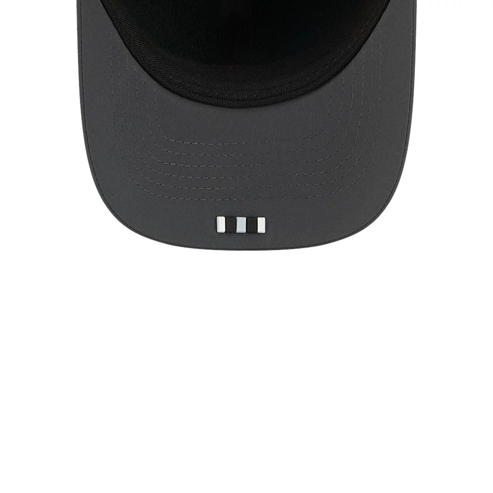 This is a Las Vegas Raiders NFL Sideline 2025 Charcoal 9FORTY M-Crown Adjustable Cap 2