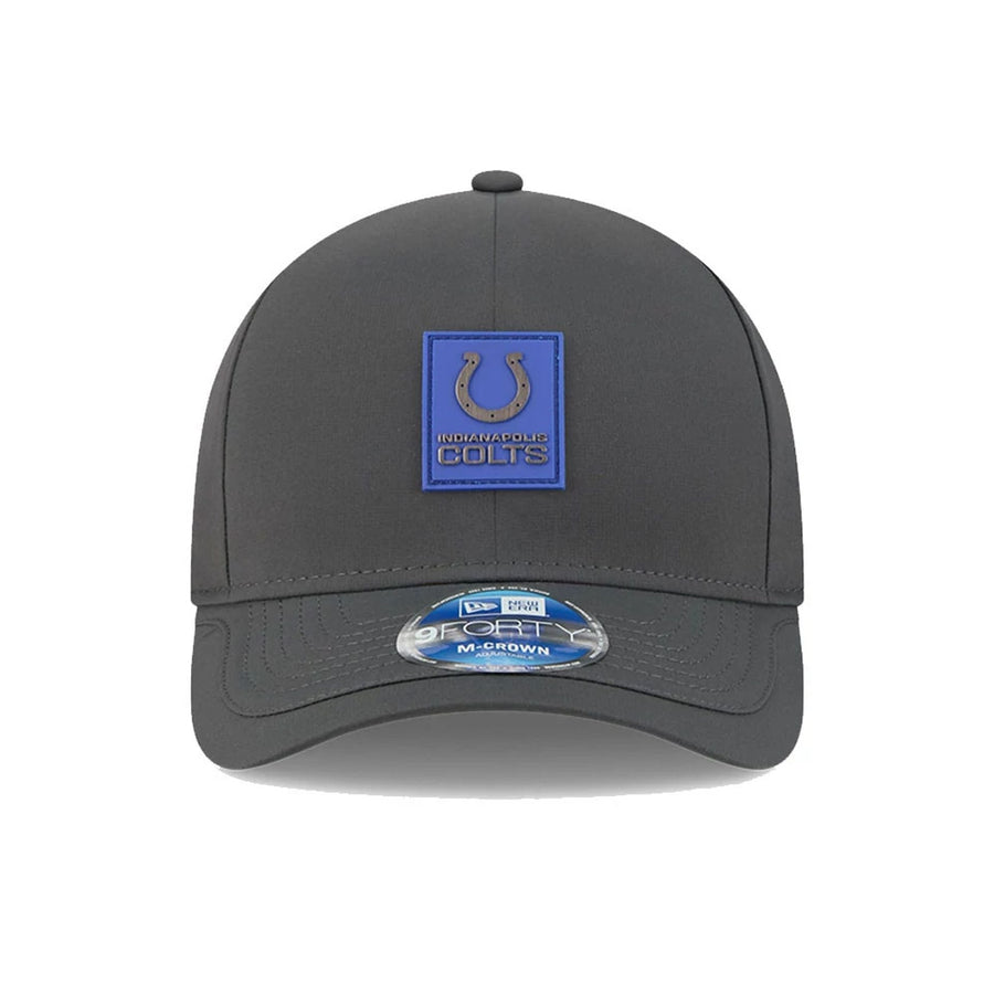 This is a Indianapolis Colts NFL Sideline 2025 Charcoal 9FORTY M-Crown Adjustable Cap 3