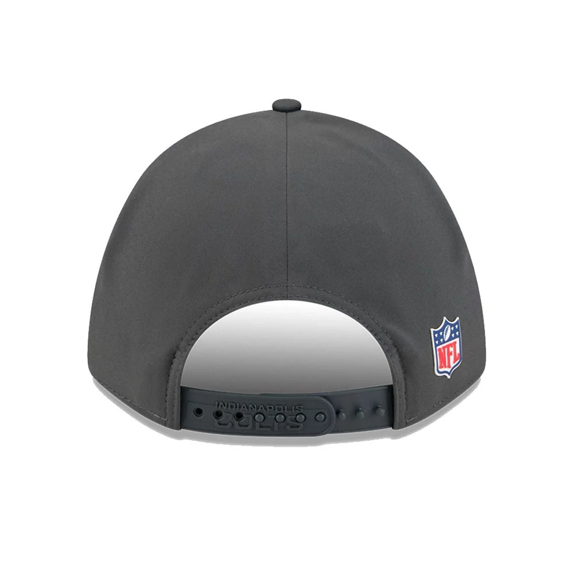 This is a Indianapolis Colts NFL Sideline 2025 Charcoal 9FORTY M-Crown Adjustable Cap 7