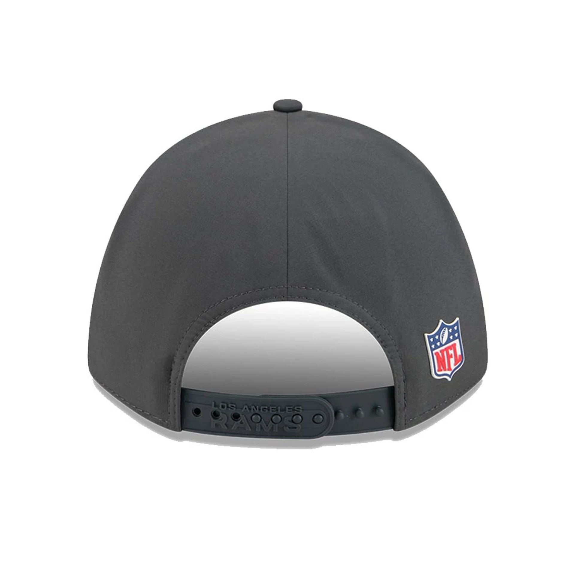 This is a LA Rams NFL Sideline 2025 Charcoal 9FORTY M-Crown Adjustable Cap 7