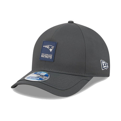 This is a New England Patriots NFL Sideline 2025 Charcoal 9FORTY M-Crown Adjustable Cap 1