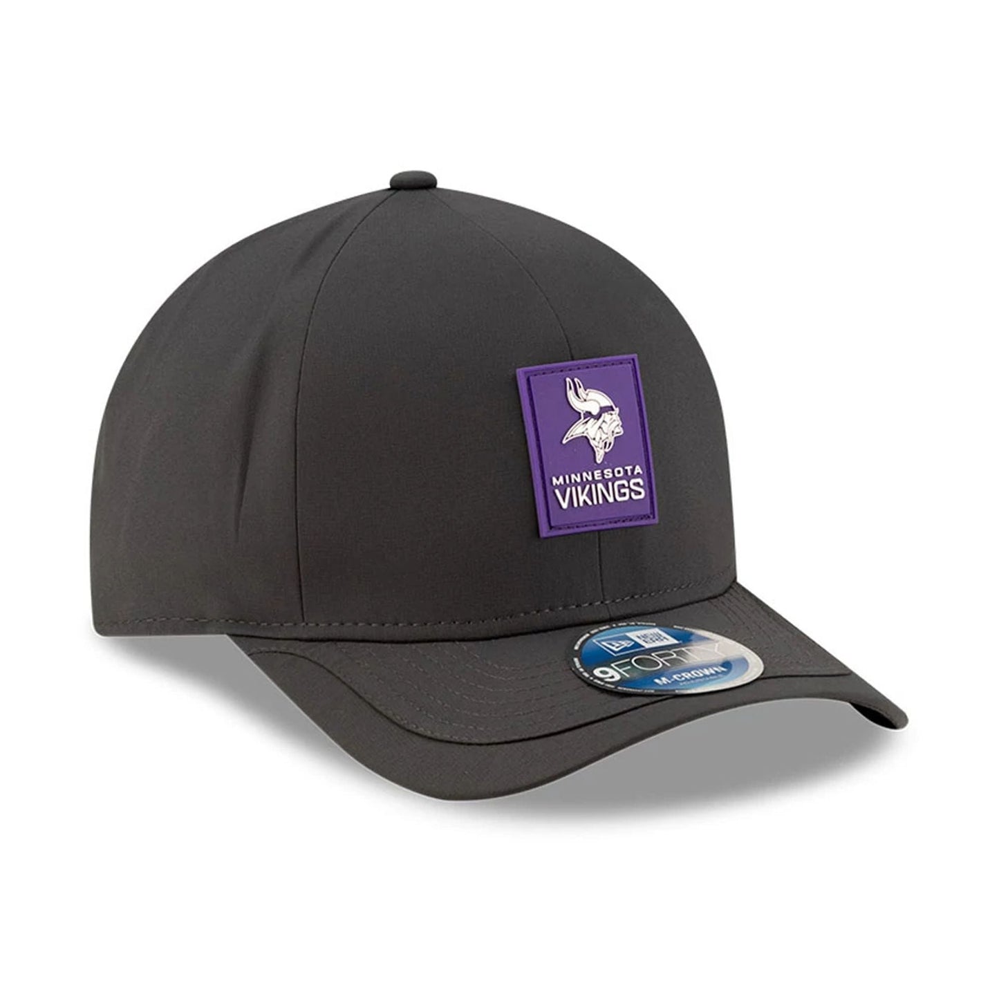 This is a Minnesota Vikings NFL Sideline 2025 Charcoal 9FORTY M-Crown Adjustable Cap 4
