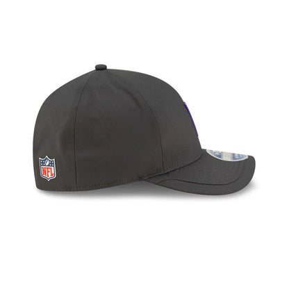 This is a Minnesota Vikings NFL Sideline 2025 Charcoal 9FORTY M-Crown Adjustable Cap 6