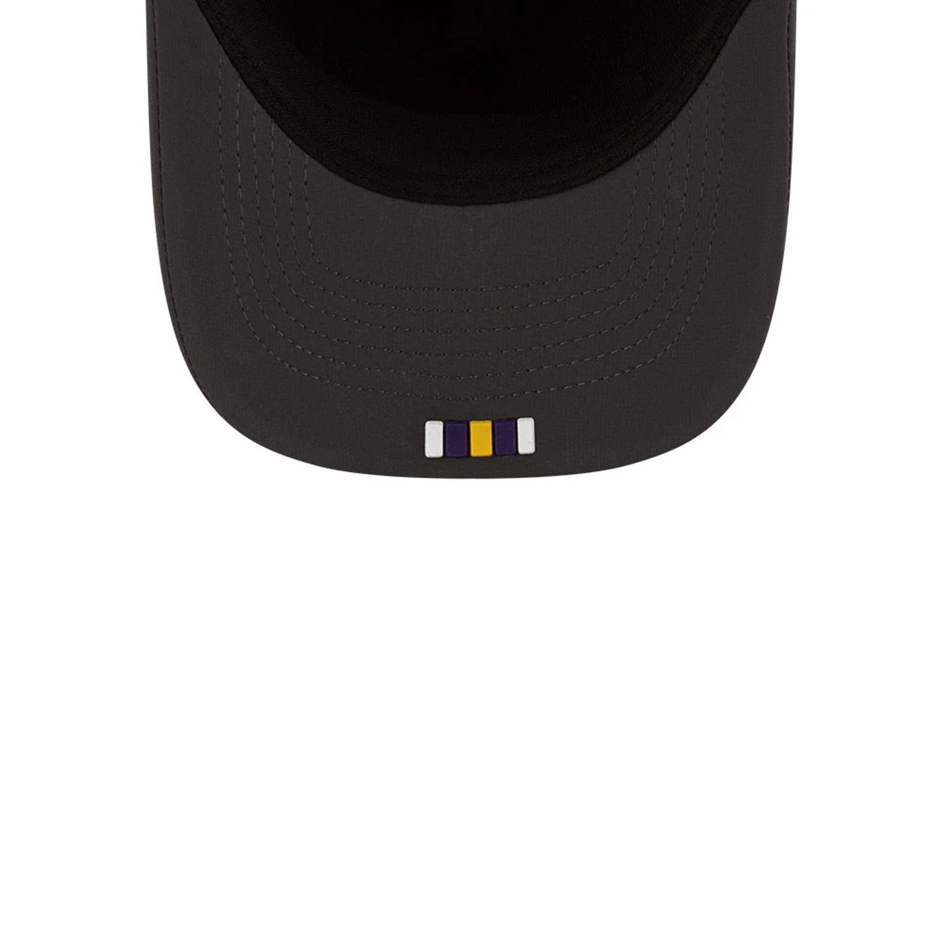 This is a Minnesota Vikings NFL Sideline 2025 Charcoal 9FORTY M-Crown Adjustable Cap 2