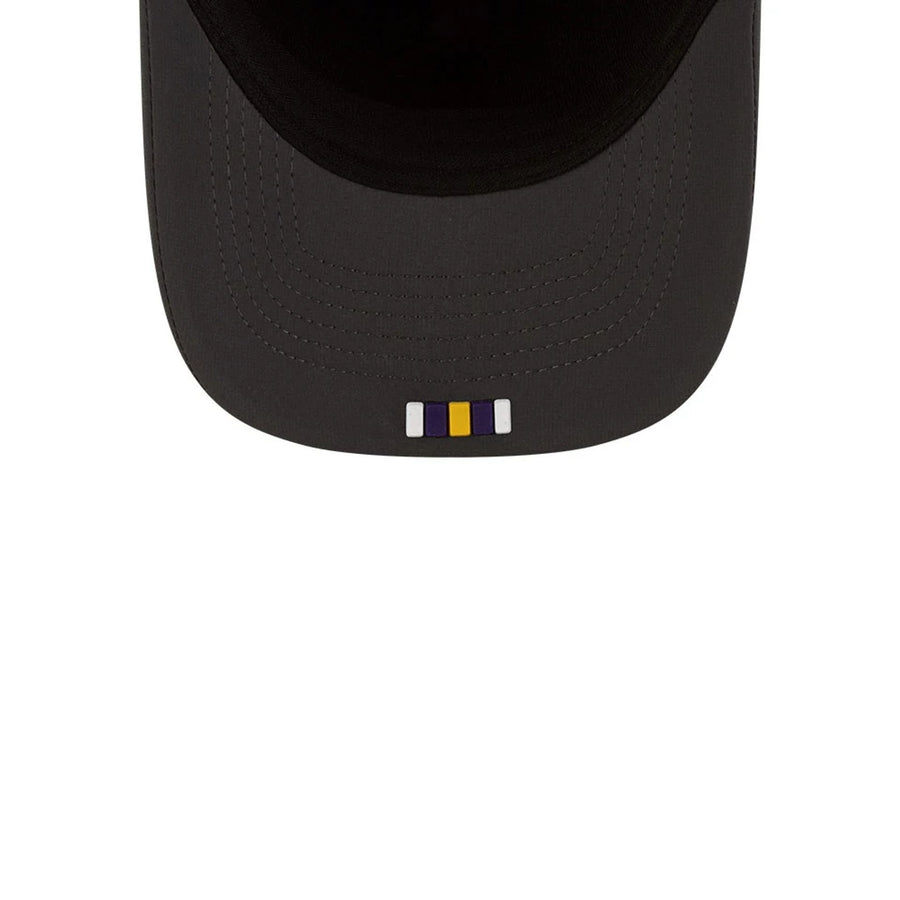 This is a Minnesota Vikings NFL Sideline 2025 Charcoal 9FORTY M-Crown Adjustable Cap 2