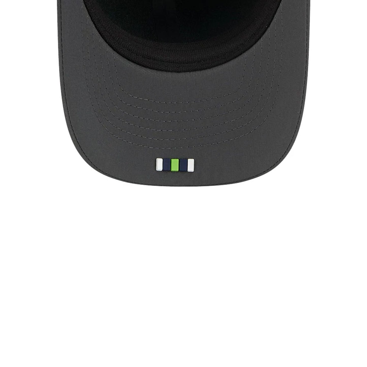 This is a Seattle Seahawks NFL Sideline 2025 Charcoal 9FORTY M-Crown Adjustable Cap 2