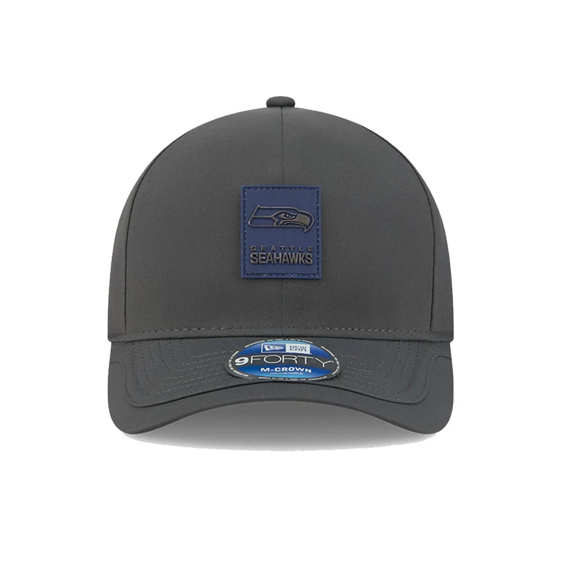 This is a Seattle Seahawks NFL Sideline 2025 Charcoal 9FORTY M-Crown Adjustable Cap 3