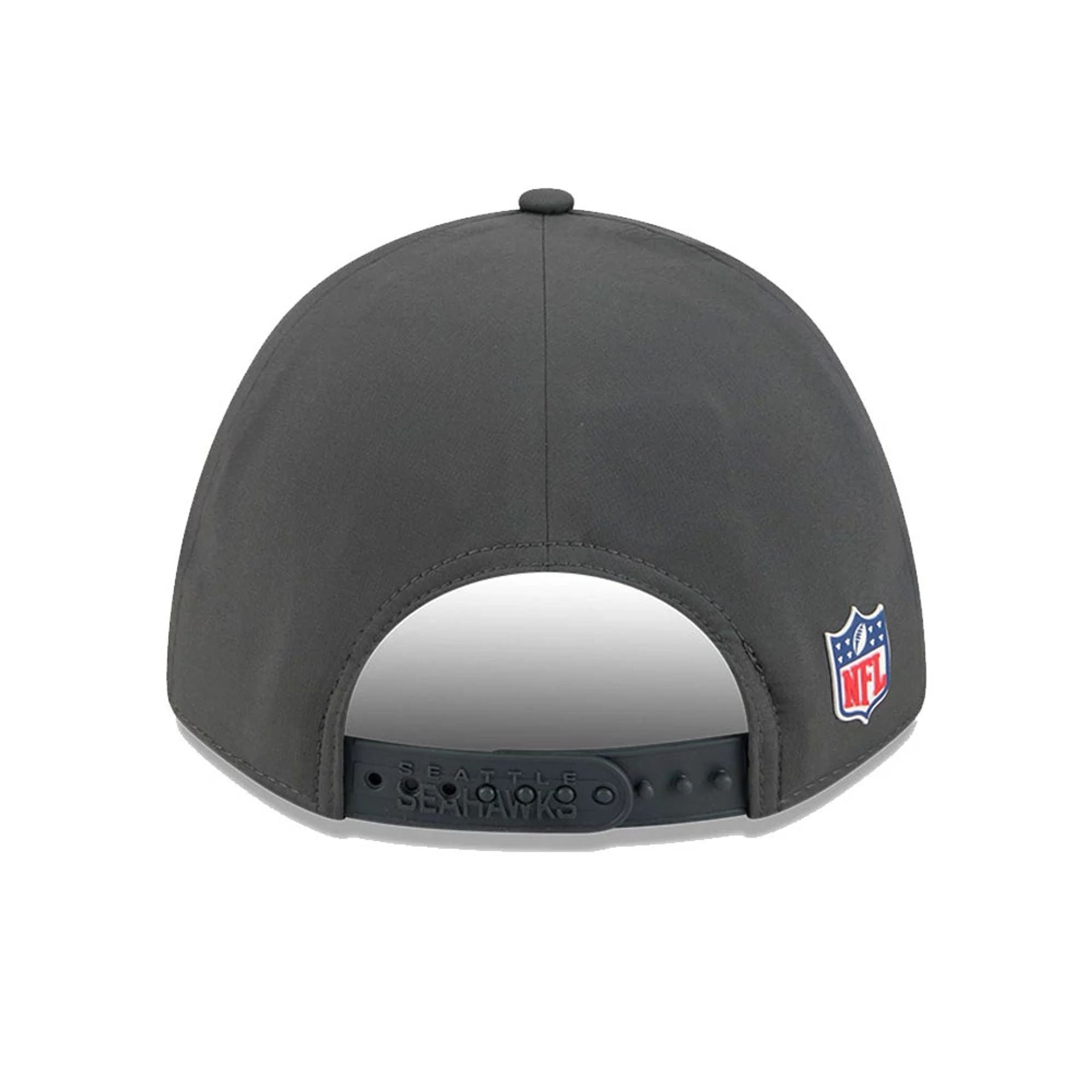 This is a Seattle Seahawks NFL Sideline 2025 Charcoal 9FORTY M-Crown Adjustable Cap 7