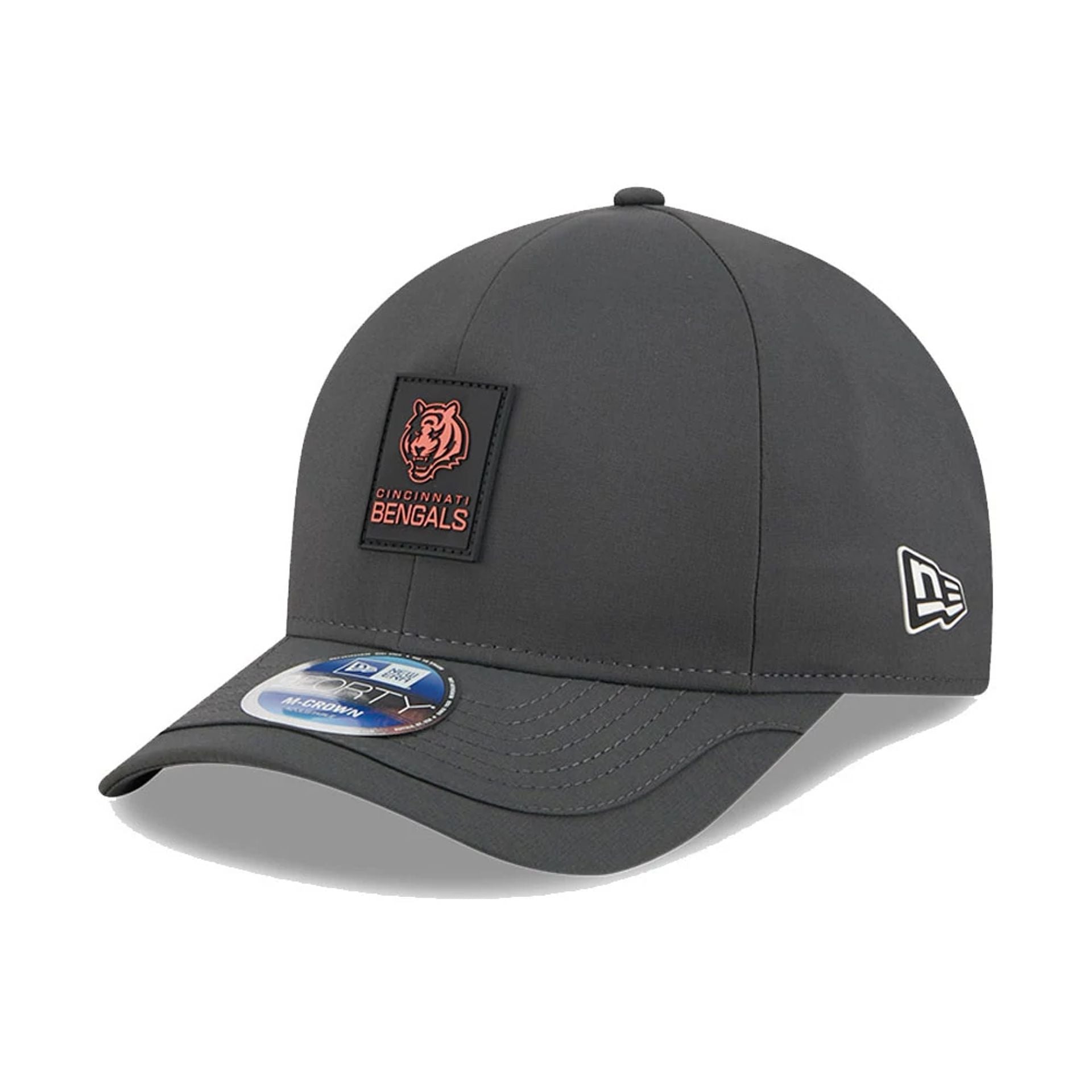 This is a Cincinnati Bengals NFL Sideline Charcoal 9FORTY M-Crown Adjustable Cap 1