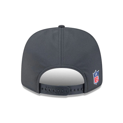 This is a Baltimore Ravens NFL Sideline 2025 Charcoal 9SEVENTY Stretch Snap Adjustable Cap 7