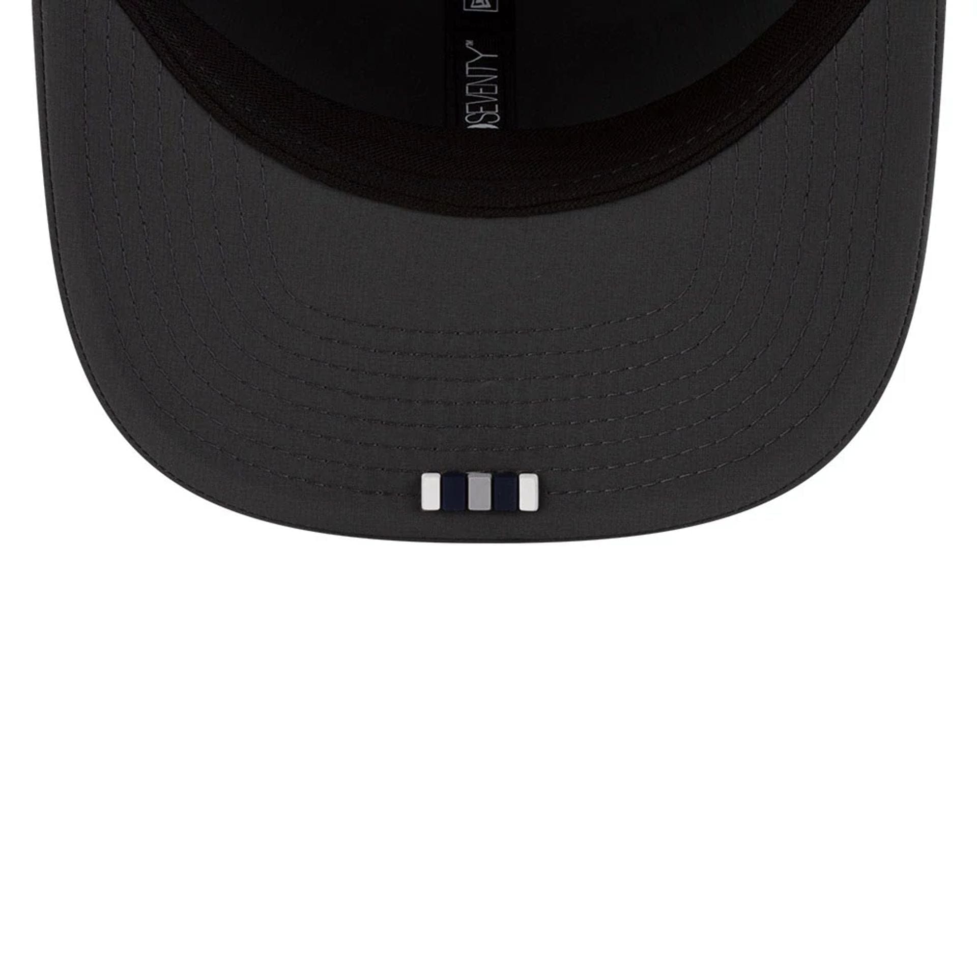 This is a Dallas Cowboys NFL Sideline Charcoal 9SEVENTY Stretch Snap Adjustable Cap 2