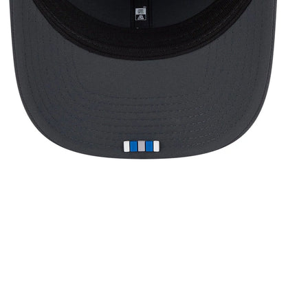 This is a Detroit Lions NFL Sideline 2025 Charcoal 9SEVENTY Stretch Snap Adjustable Cap 2