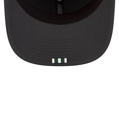 This is a New York Jets NFL Sideline 2025 Charcoal 9SEVENTY Stretch Snap Adjustable Cap 2