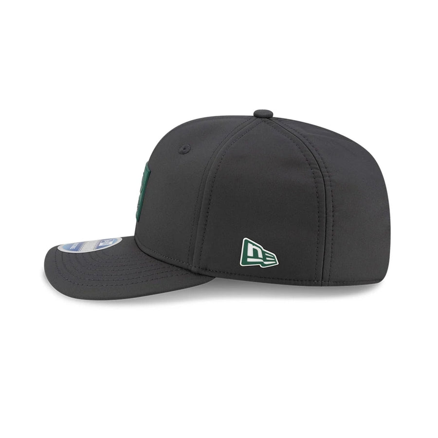 This is a New York Jets NFL Sideline 2025 Charcoal 9SEVENTY Stretch Snap Adjustable Cap 5