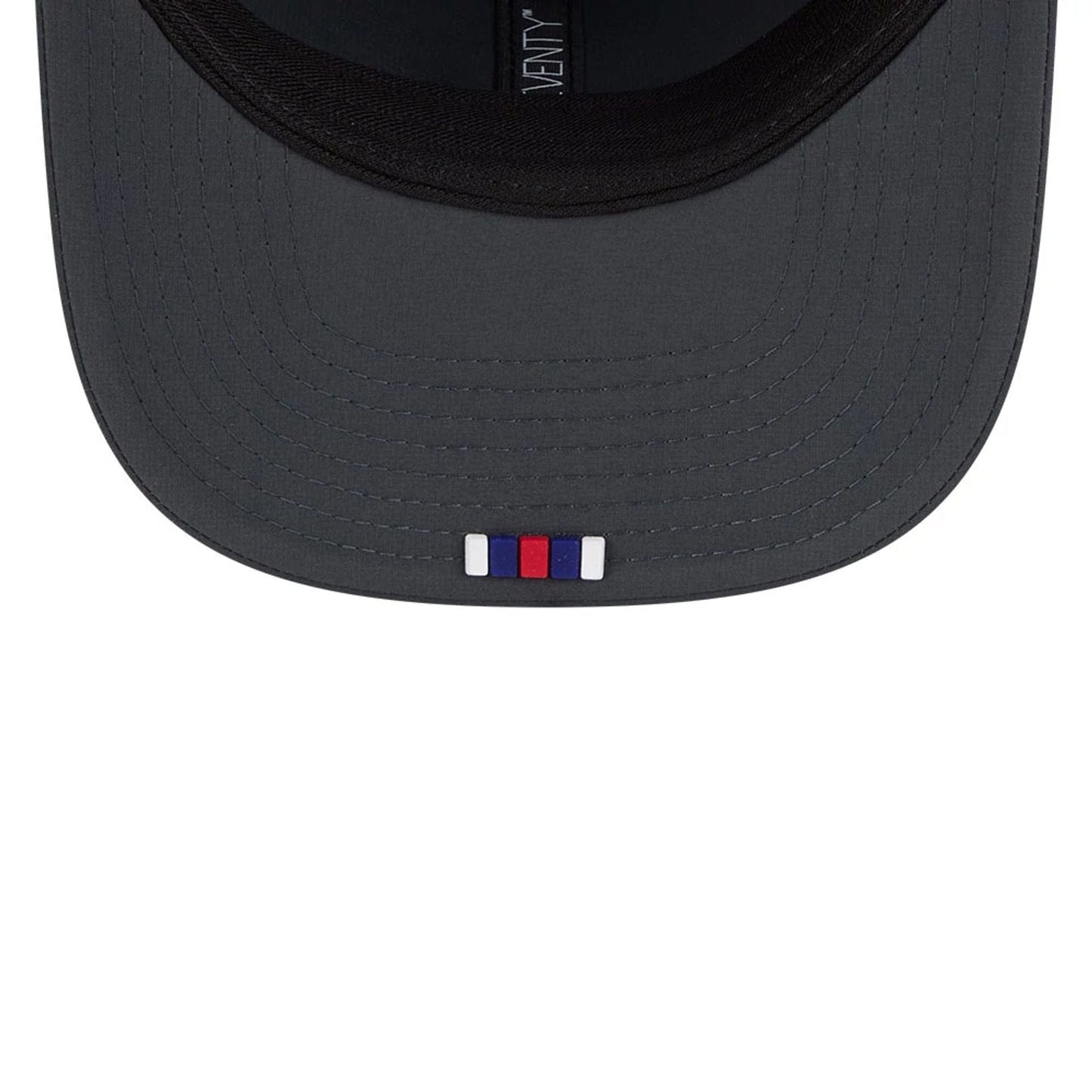 This is a Official Logo NFL Sideline 2025 Charcoal 9SEVENTY Stretch Snap Adjustable Cap 2