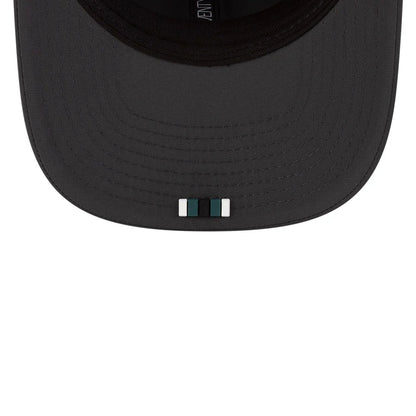 This is a Philadelphia Eagles NFL Sideline 2025 Charcoal 9SEVENTY Stretch Snap Adjustable Cap 2