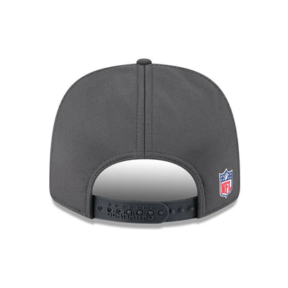 This is a Seattle Seahawks NFL Sideline 2025 Charcoal 9SEVENTY Stretch Snap Adjustable Cap 7