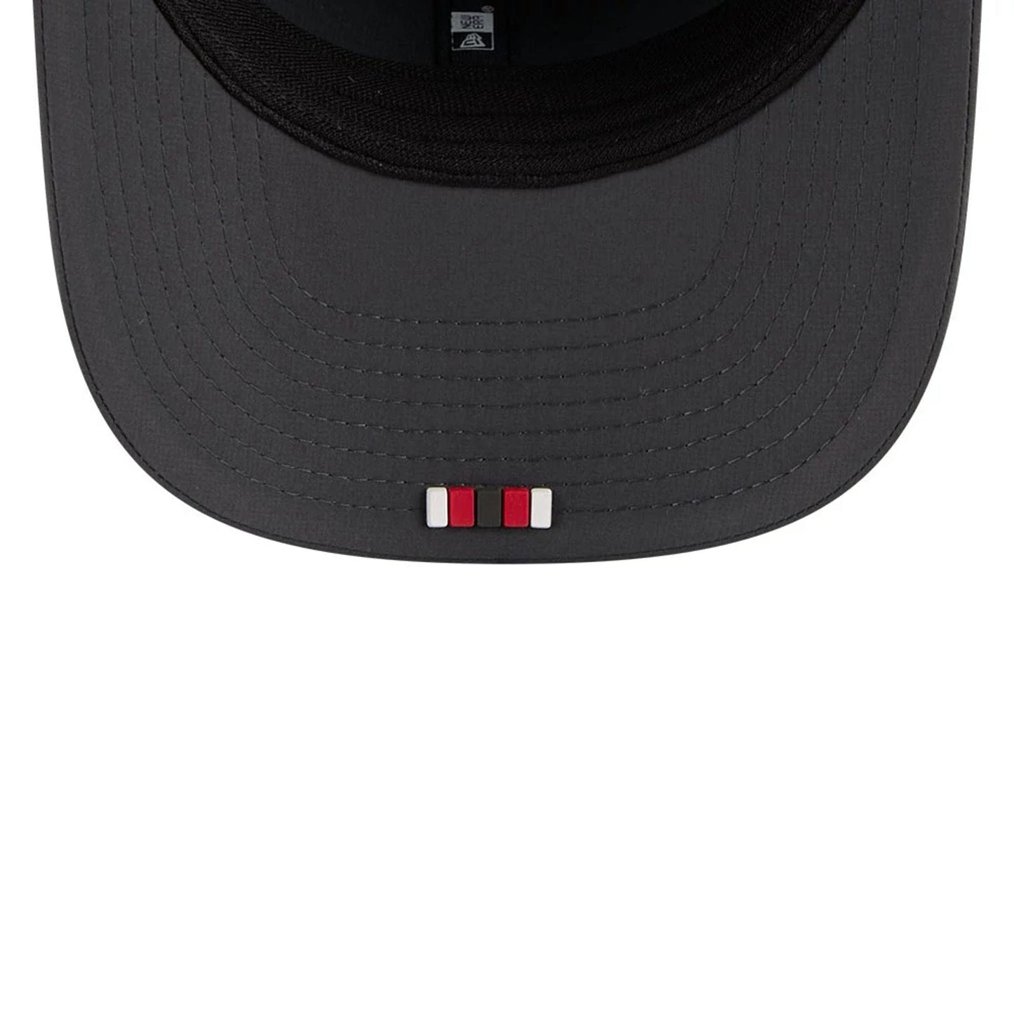 This is a Tampa Bay Buccaneers NFL Sideline 2025 Charcoal 9SEVENTY Stretch Snap Adjustable Cap 2