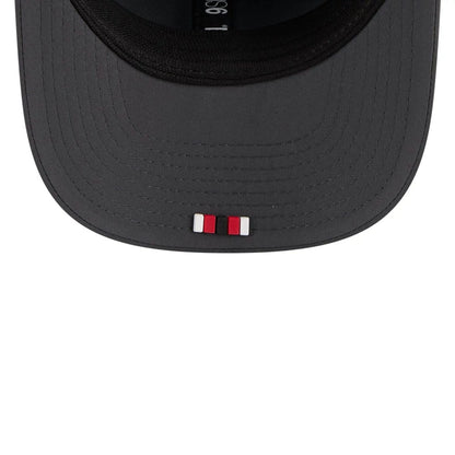 This is a San Francisco 49ers NFL Sideline 2025 Charcoal 9SEVENTY Stretch Snap Adjustable Cap 2