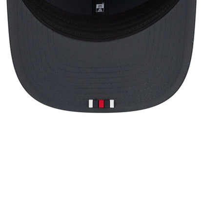 This is a Houston Texans NFL Sideline Charcoal 9SEVENTY Stretch Snap Adjustable Cap 7