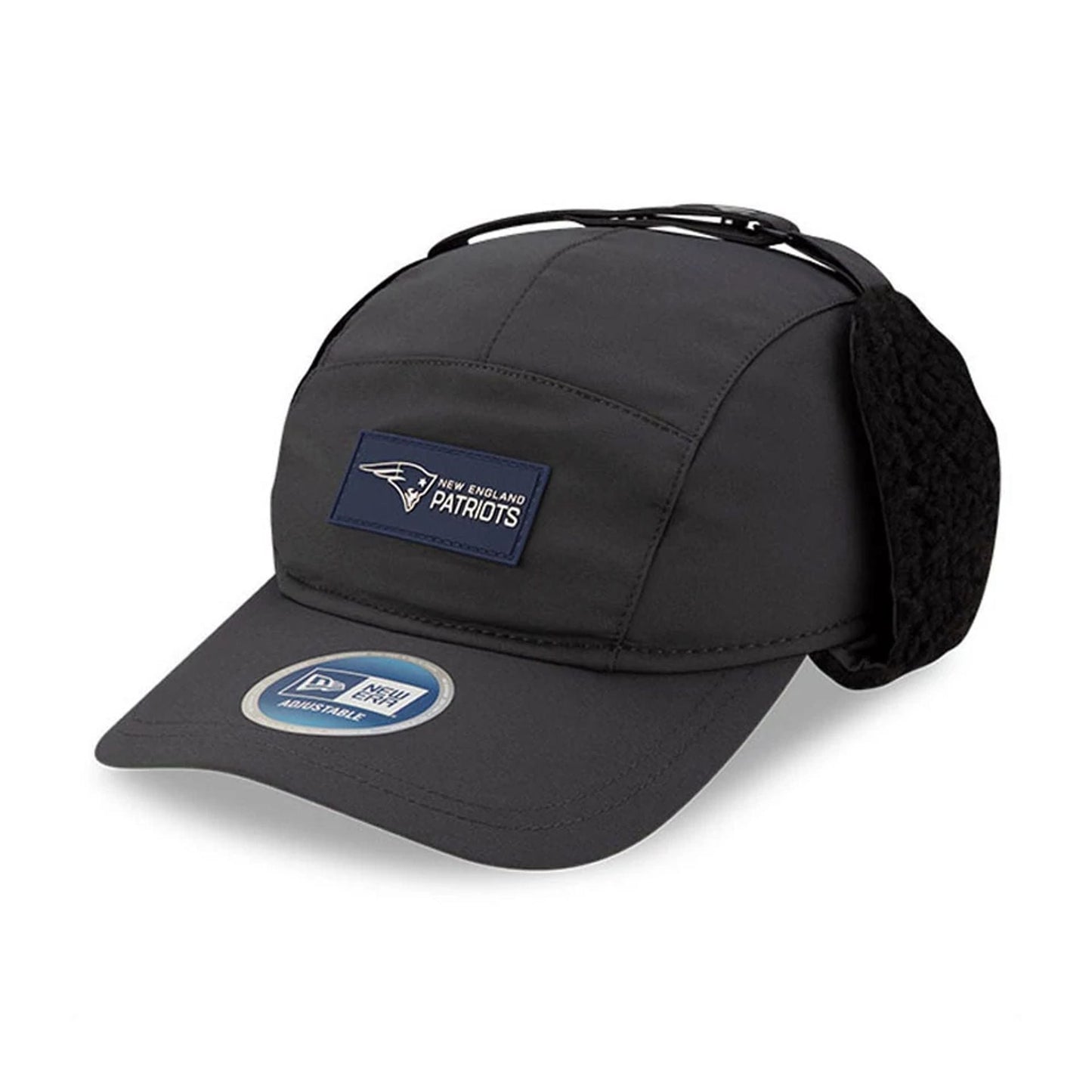 This is a New England Patriots NFL Sideline Charcoal Dogear Camper Adjustable Cap 1