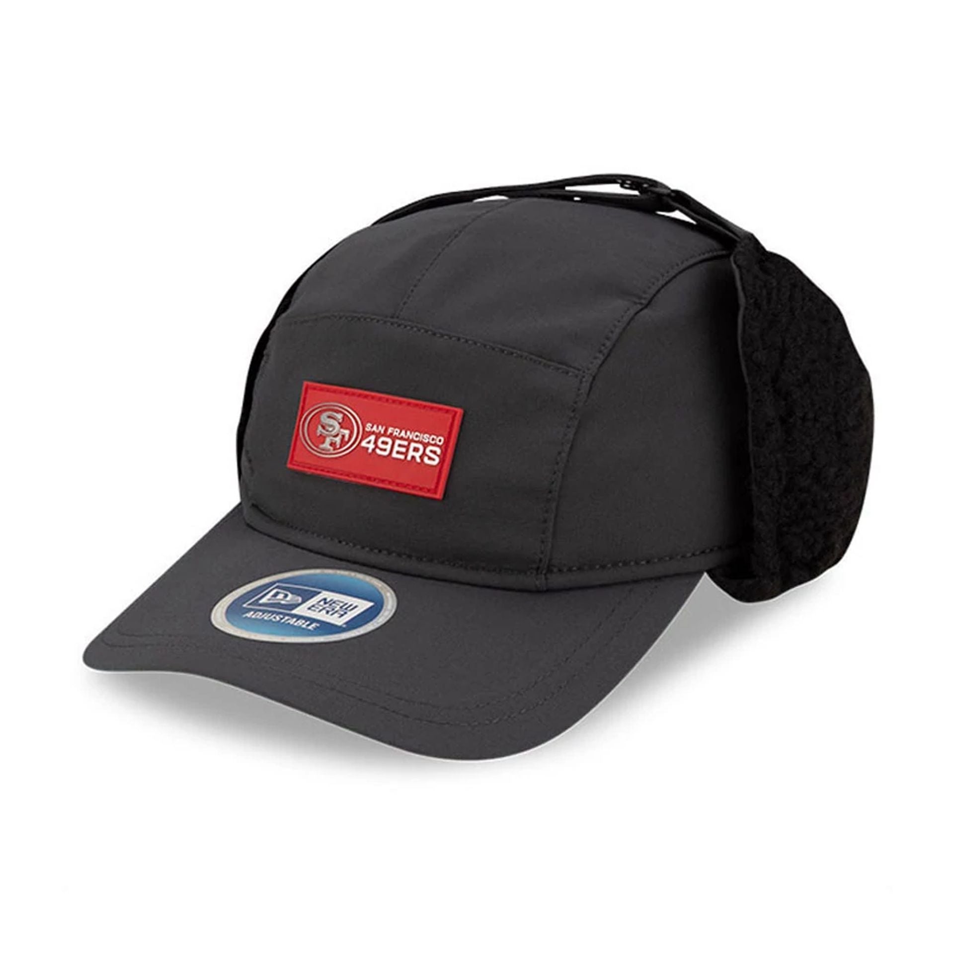 This is a San Francisco 49ers NFL Sideline Charcoal Dogear Camper Adjustable Cap 1