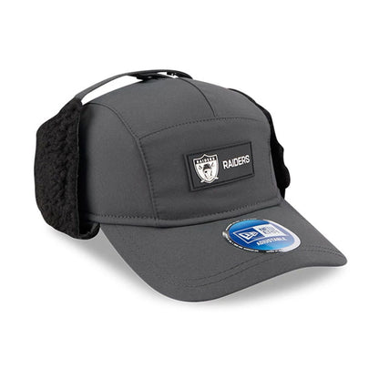 This is a Oakland Raiders NFL Sideline Charcoal Dogear Camper Adjustable Cap 3