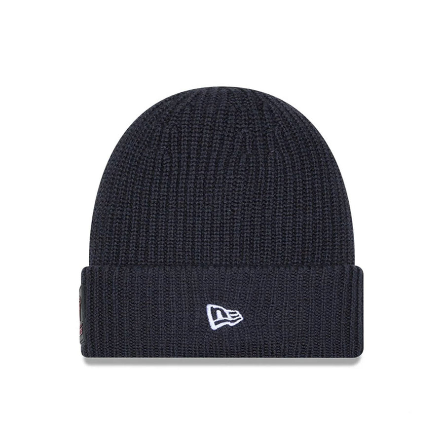 This is a Atlanta Falcons NFL Sideline 2025 Charcoal Cuff Knit Beanie Hat 2